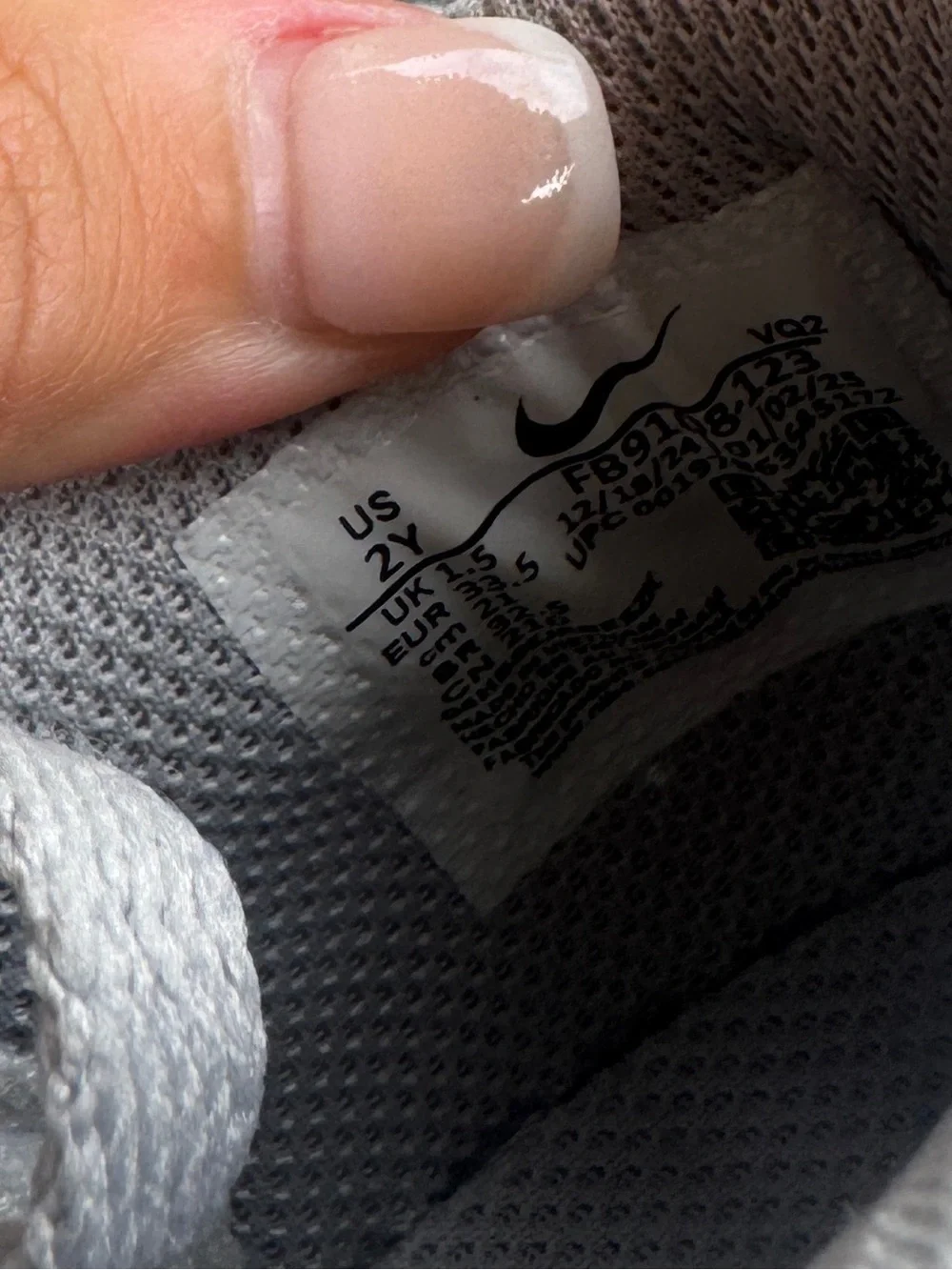 Nike dunk low Sneakers in Light Grey & White 2y